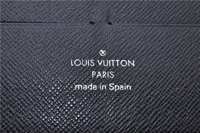 Authentic Louis Vuitton Damier Graphite Zippy Organizer Wallet N63077 LV 2948F