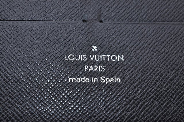 Authentic Louis Vuitton Damier Graphite Zippy Organizer Wallet N63077 LV 2948F