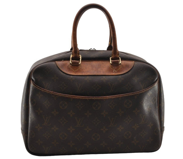 Authentic Louis Vuitton Monogram Deauville Hand Bag M47270 LV 2948I