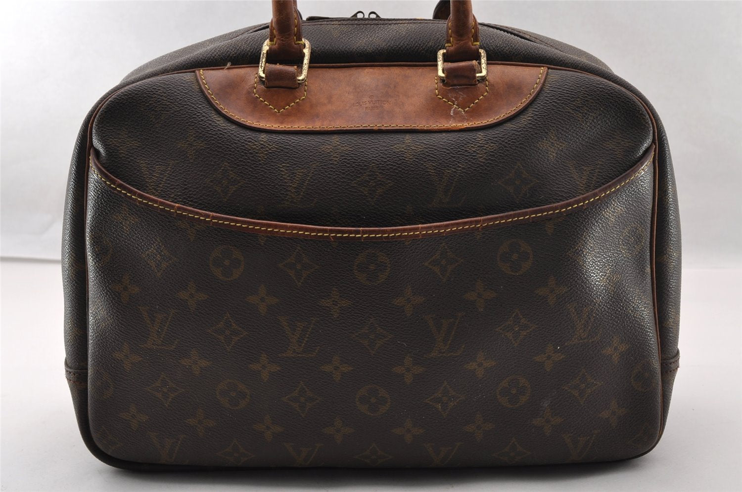 Authentic Louis Vuitton Monogram Deauville Hand Bag M47270 LV 2948I