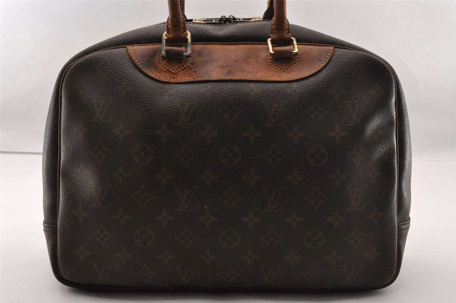Authentic Louis Vuitton Monogram Deauville Hand Bag M47270 LV 2948I