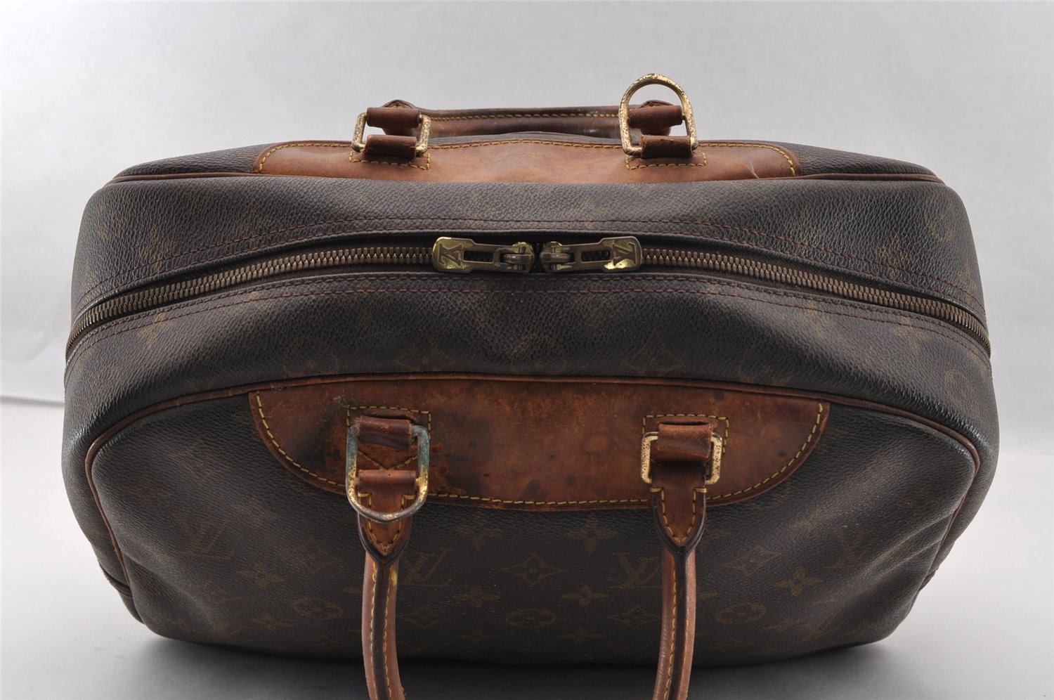 Authentic Louis Vuitton Monogram Deauville Hand Bag M47270 LV 2948I