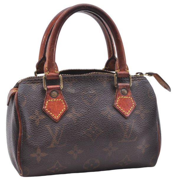 Authentic Louis Vuitton Monogram Mini Speedy Hand Bag M41534 LV Junk 2949E