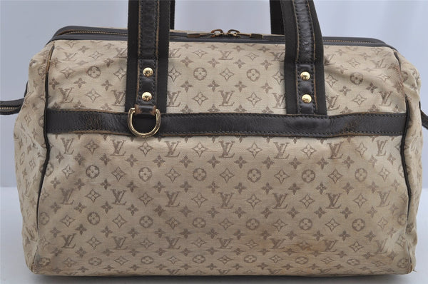 Auth Louis Vuitton Monogram Mini Josephine GM Hand Bag M92310 Khaki Beige 2949I