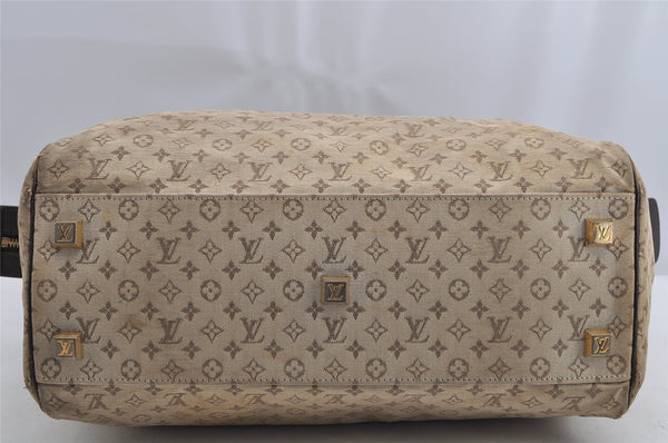 Auth Louis Vuitton Monogram Mini Josephine GM Hand Bag M92310 Khaki Beige 2949I