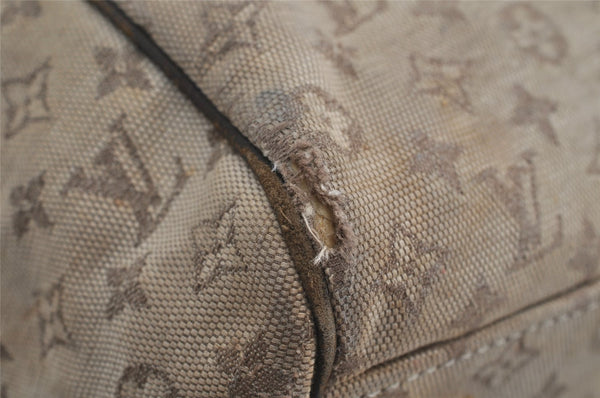 Auth Louis Vuitton Monogram Mini Josephine GM Hand Bag M92310 Khaki Beige 2949I