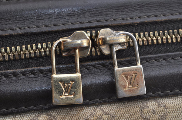 Auth Louis Vuitton Monogram Mini Josephine GM Hand Bag M92310 Khaki Beige 2949I