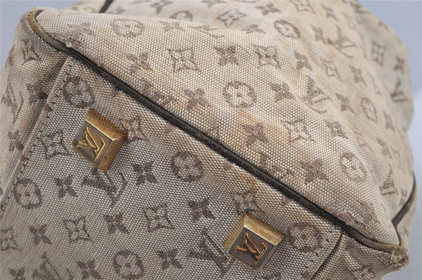 Auth Louis Vuitton Monogram Mini Josephine GM Hand Bag M92310 Khaki Beige 2949I