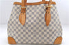 Authentic Louis Vuitton Damier Azur Hampstead MM Shoulder Tote Bag N51206 2950E