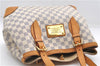 Authentic Louis Vuitton Damier Azur Hampstead MM Shoulder Tote Bag N51206 2950E