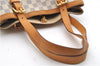 Authentic Louis Vuitton Damier Azur Hampstead MM Shoulder Tote Bag N51206 2950E