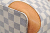 Authentic Louis Vuitton Damier Azur Hampstead MM Shoulder Tote Bag N51206 2950E