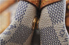 Authentic Louis Vuitton Damier Azur Hampstead MM Shoulder Tote Bag N51206 2950E