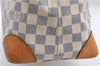 Authentic Louis Vuitton Damier Azur Hampstead MM Shoulder Tote Bag N51206 2950E