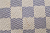 Authentic Louis Vuitton Damier Azur Hampstead MM Shoulder Tote Bag N51206 2950E