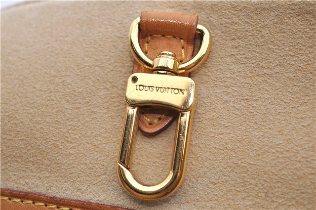 Authentic Louis Vuitton Damier Azur Hampstead MM Shoulder Tote Bag N51206 2950E