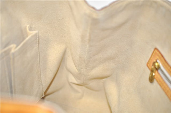 Authentic Louis Vuitton Damier Azur Hampstead MM Shoulder Tote Bag N51206 2950E