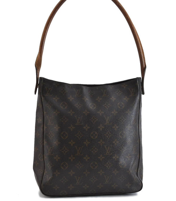 Authentic Louis Vuitton Monogram Looping GM Shoulder Bag M51145 LV Junk 2951C