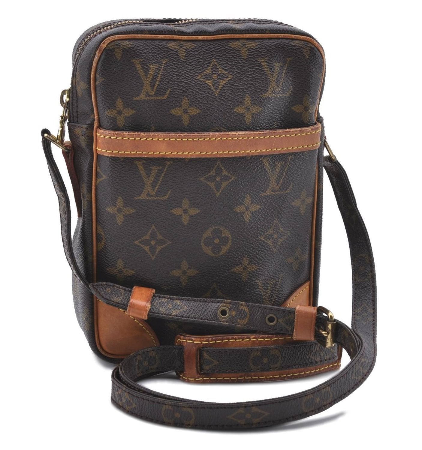 Authentic Louis Vuitton Monogram Danube Shoulder Cross Body Bag M45266 LV 2951D