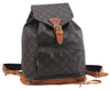 Authentic Louis Vuitton Monogram Montsouris GM Backpack M51135 LV 2951E