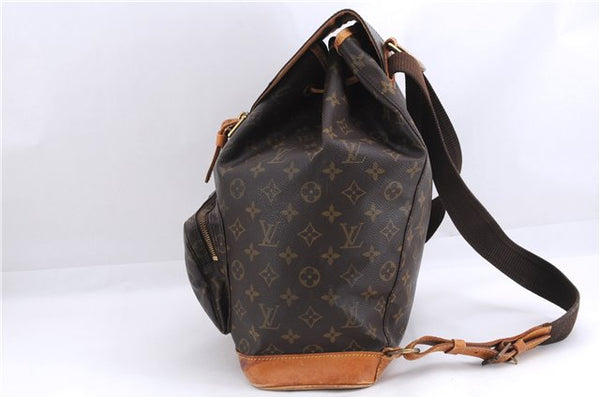 Authentic Louis Vuitton Monogram Montsouris GM Backpack M51135 LV 2951E