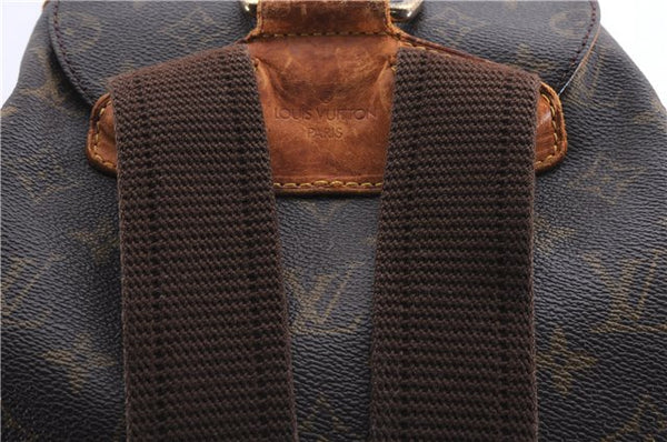 Authentic Louis Vuitton Monogram Montsouris GM Backpack M51135 LV 2951E