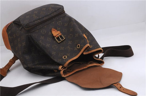 Authentic Louis Vuitton Monogram Montsouris GM Backpack M51135 LV 2951E
