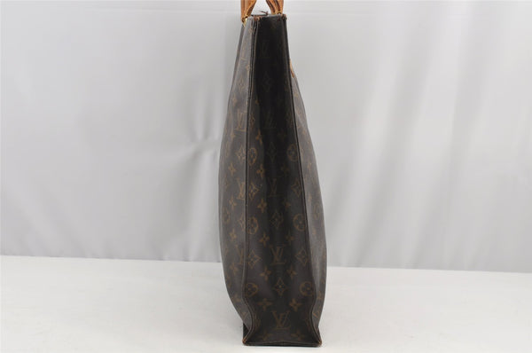 Authentic Louis Vuitton Monogram Sac Plat Hand Tote Bag M51140 LV 2951I