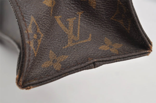 Authentic Louis Vuitton Monogram Sac Plat Hand Tote Bag M51140 LV 2951I