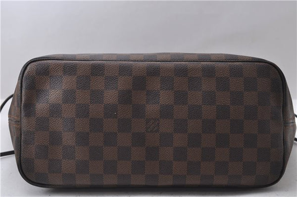 Authentic Louis Vuitton Damier Neverfull MM Tote Bag N51105 LV 2952D