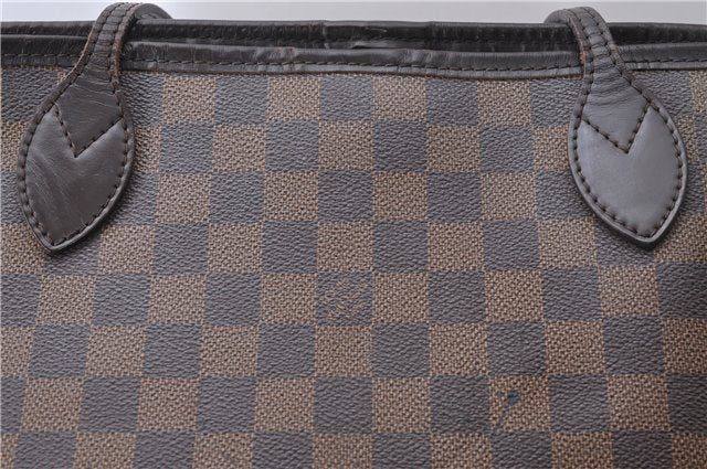 Authentic Louis Vuitton Damier Neverfull MM Tote Bag N51105 LV 2952D