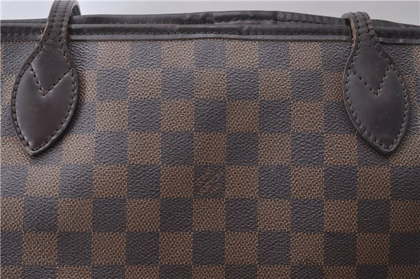 Authentic Louis Vuitton Damier Neverfull MM Tote Bag N51105 LV 2952D