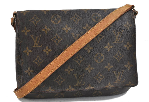 Auth Louis Vuitton Monogram Musette Tango Shoulder Cross Bag M51388 LV 2953D