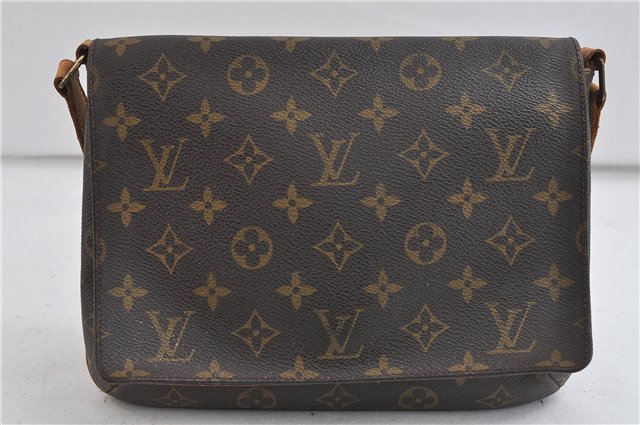 Auth Louis Vuitton Monogram Musette Tango Shoulder Cross Bag M51388 LV 2953D