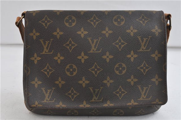 Auth Louis Vuitton Monogram Musette Tango Shoulder Cross Bag M51388 LV 2953D