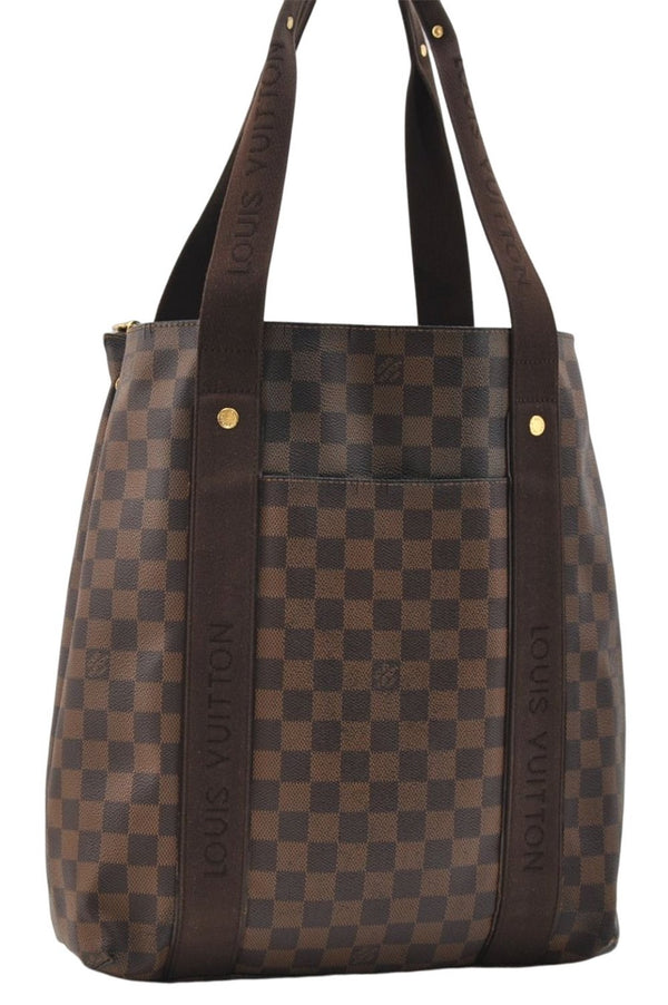 Authentic Louis Vuitton Damier Cabas Beaubourg Shoulder Tote Bag N52006 LV 2953E