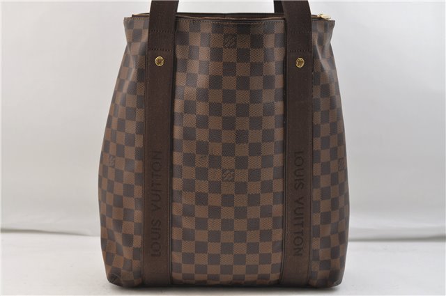 Authentic Louis Vuitton Damier Cabas Beaubourg Shoulder Tote Bag N52006 LV 2953E