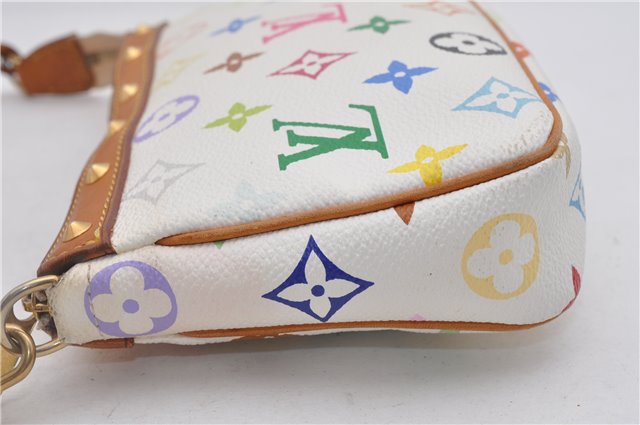 Louis Vuitton Monogram Multicolor Pochette Accessoires Pouch M92649 White 2953F