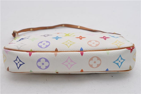 Louis Vuitton Monogram Multicolor Pochette Accessoires Pouch M92649 White 2953F