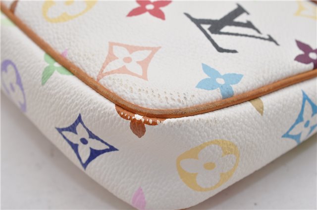 Louis Vuitton Monogram Multicolor Pochette Accessoires Pouch M92649 White 2953F