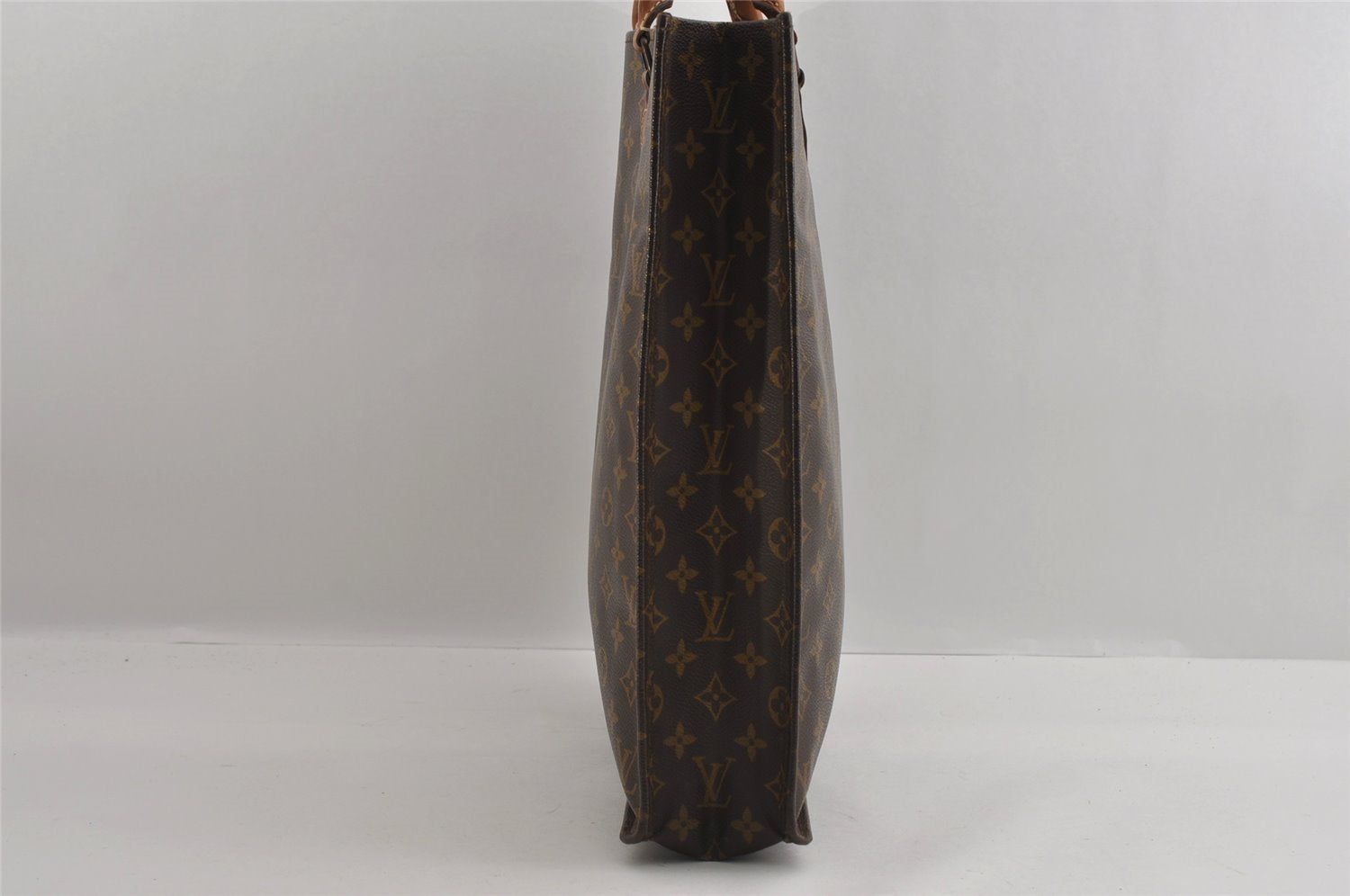 Authentic Louis Vuitton Monogram Sac Plat Hand Tote Bag Old Model LV 2953I
