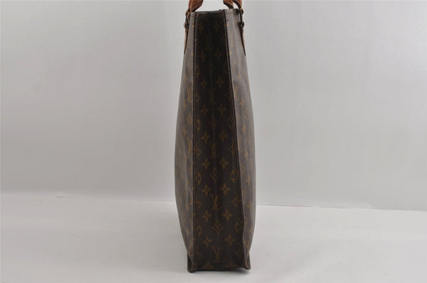 Authentic Louis Vuitton Monogram Sac Plat Hand Tote Bag Old Model LV 2953I