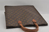 Authentic Louis Vuitton Monogram Sac Plat Hand Tote Bag Old Model LV 2953I