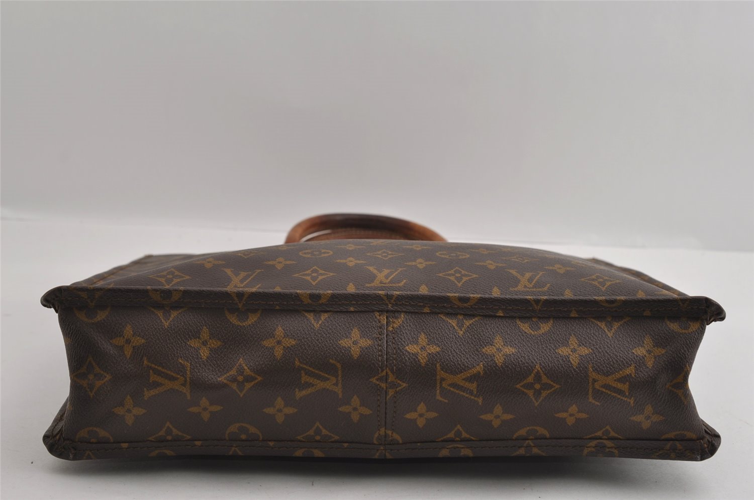Authentic Louis Vuitton Monogram Sac Plat Hand Tote Bag Old Model LV 2953I