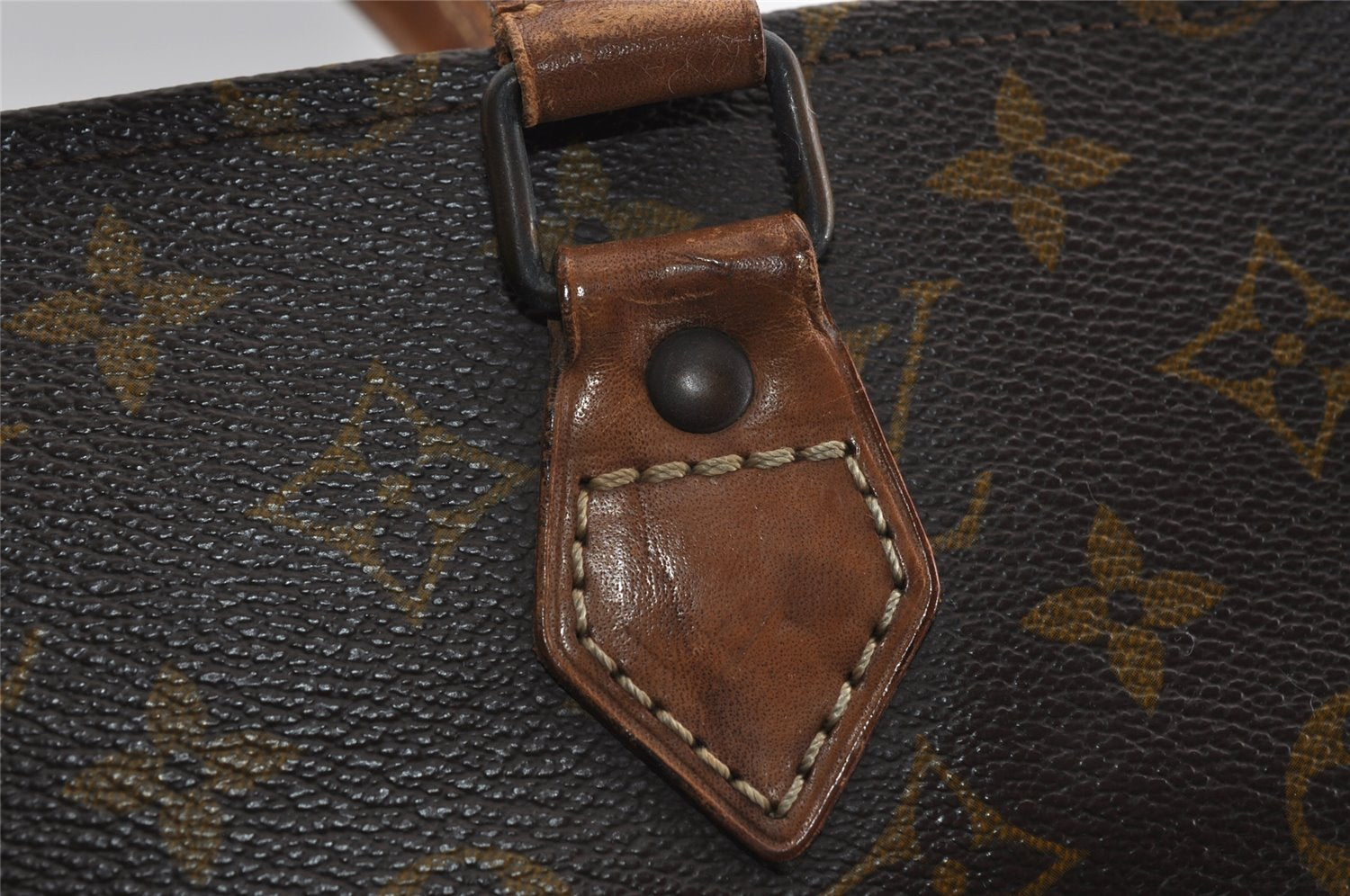 Authentic Louis Vuitton Monogram Sac Plat Hand Tote Bag Old Model LV 2953I