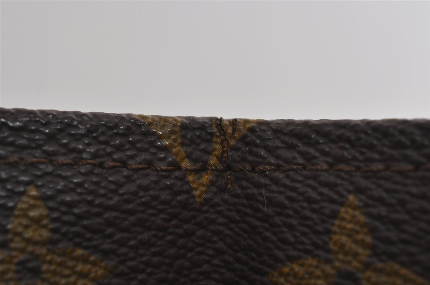 Authentic Louis Vuitton Monogram Sac Plat Hand Tote Bag Old Model LV 2953I