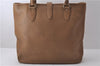 Authentic GUCCI New Jackie Hand Tote Bag GG Leather 145818 Brown 2954D