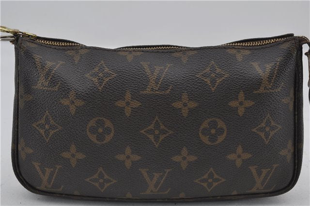 Authentic Louis Vuitton Monogram Pochette Accessoires Pouch M51980 LV 2954E