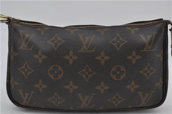 Authentic Louis Vuitton Monogram Pochette Accessoires Pouch M51980 LV 2954E