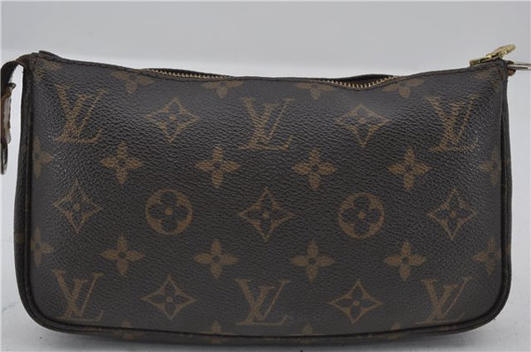 Authentic Louis Vuitton Monogram Pochette Accessoires Pouch M51980 LV 2954E